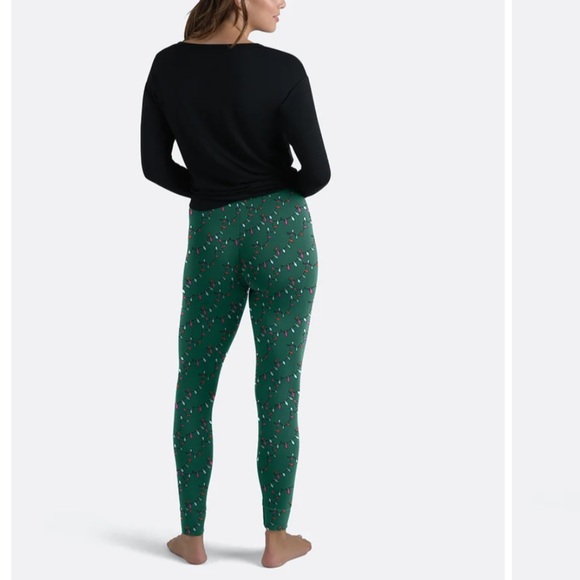 meundies lounge pants festive holiday Christmas “Light Me Up” medium bottoms - Picture 6 of 14